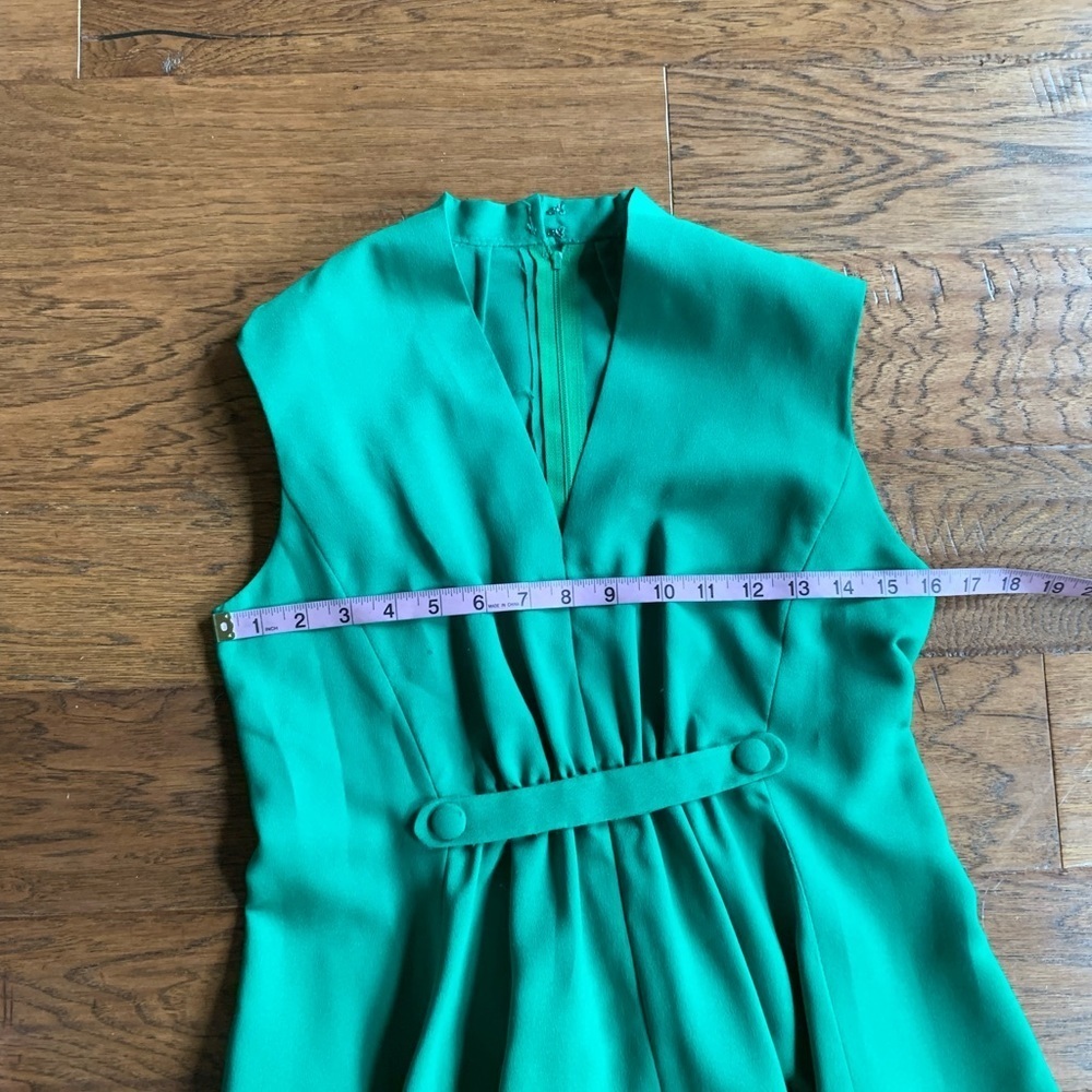 Vintage Handmade Green Maxi Dress - Picture 8 of 11